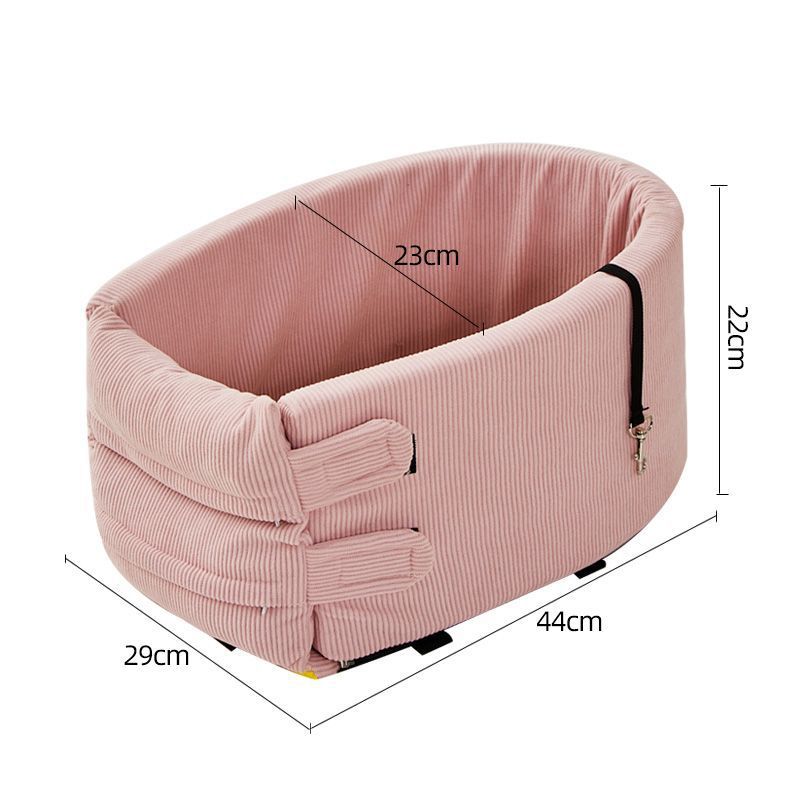 KFX-7071421 Cozy Cotton Safety Seat for Small Dogs and Cats, Removable and Washable, Fits Pets Up to 6.5kg