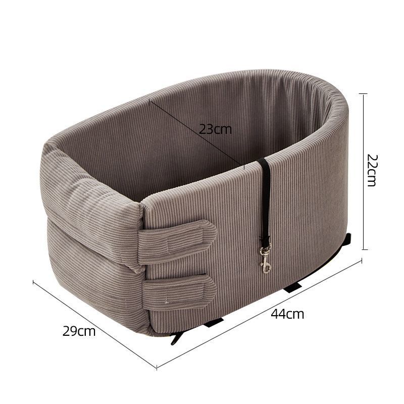 KFX-7071421 Cozy Cotton Safety Seat for Small Dogs and Cats, Removable and Washable, Fits Pets Up to 6.5kg