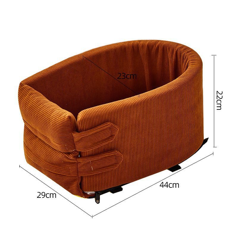 KFX-7071421 Cozy Cotton Safety Seat for Small Dogs and Cats, Removable and Washable, Fits Pets Up to 6.5kg