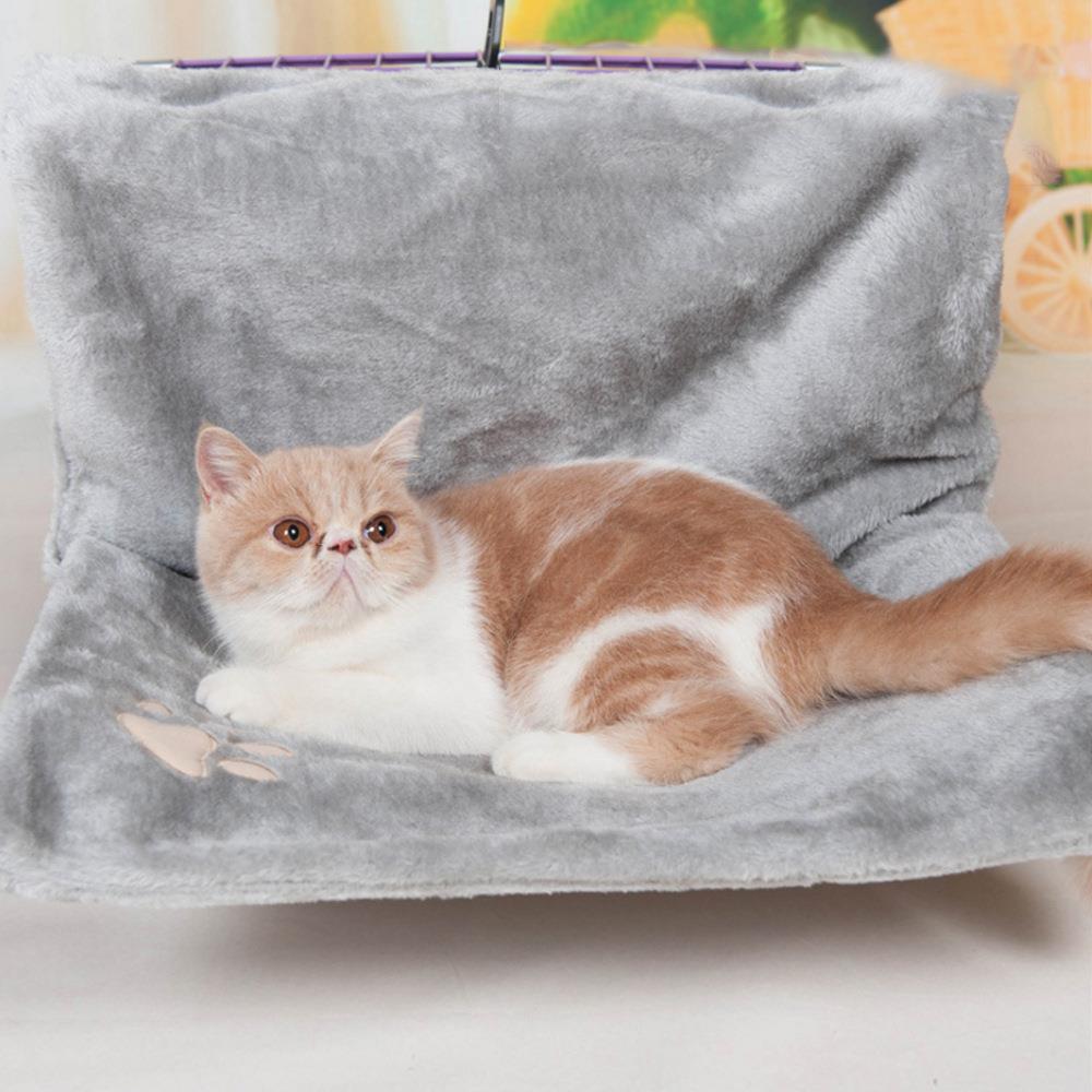 KFX-7074749 Plush Cat Bed Hammock for Cats - 46x30x25cm Cozy Sleeping Space