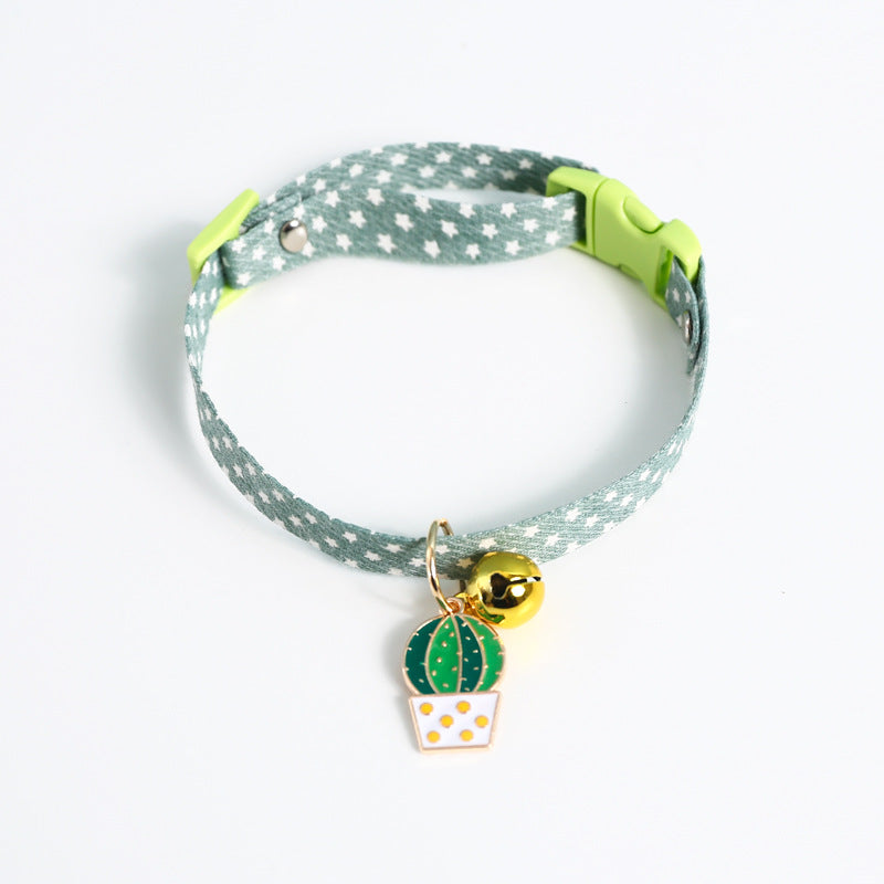 KFX-7075773 Colorful Avocado Flower Pendant Pet Safety Necklace with Adjustable Fit