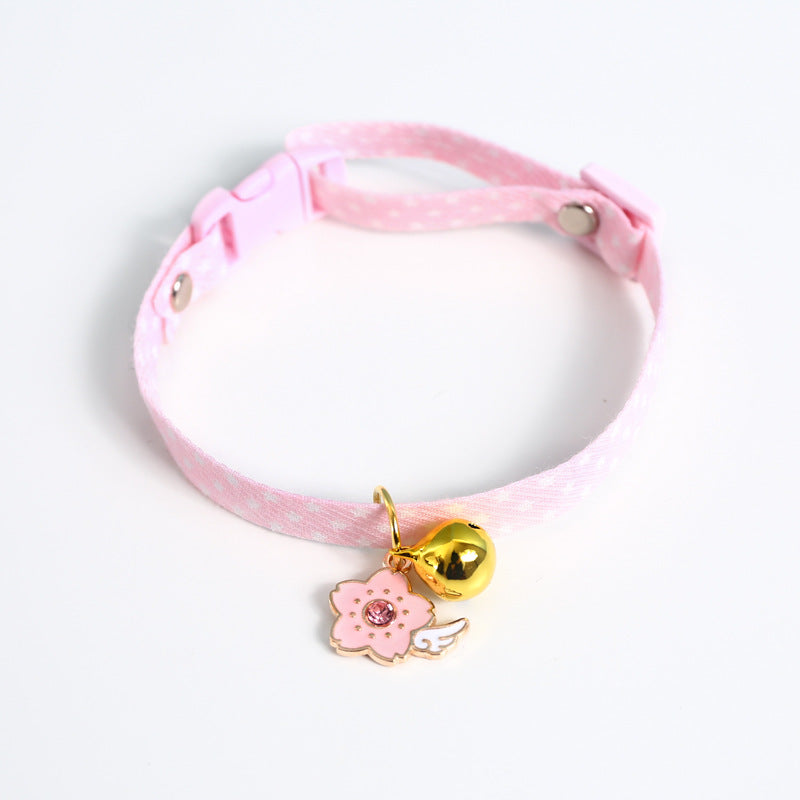 KFX-7075773 Colorful Avocado Flower Pendant Pet Safety Necklace with Adjustable Fit