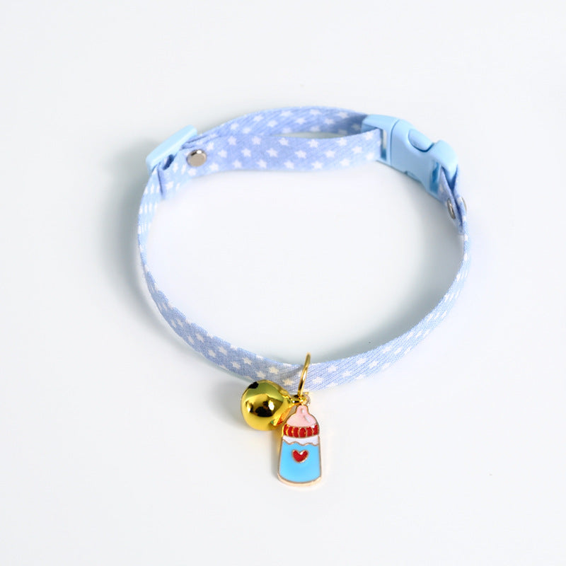 KFX-7075773 Colorful Avocado Flower Pendant Pet Safety Necklace with Adjustable Fit