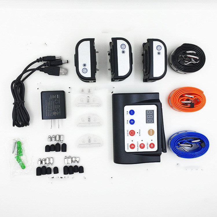 KFX-7076413 Two-in-One Dog Training Device with Wireless Electronic Fence and Remote Control Features