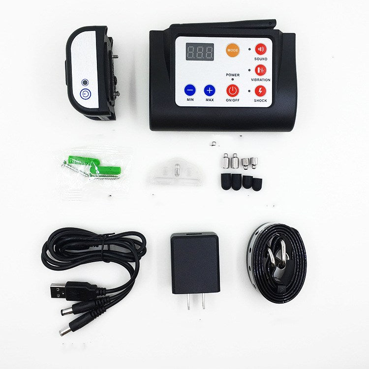 KFX-7076413 Two-in-One Dog Training Device with Wireless Electronic Fence and Remote Control Features