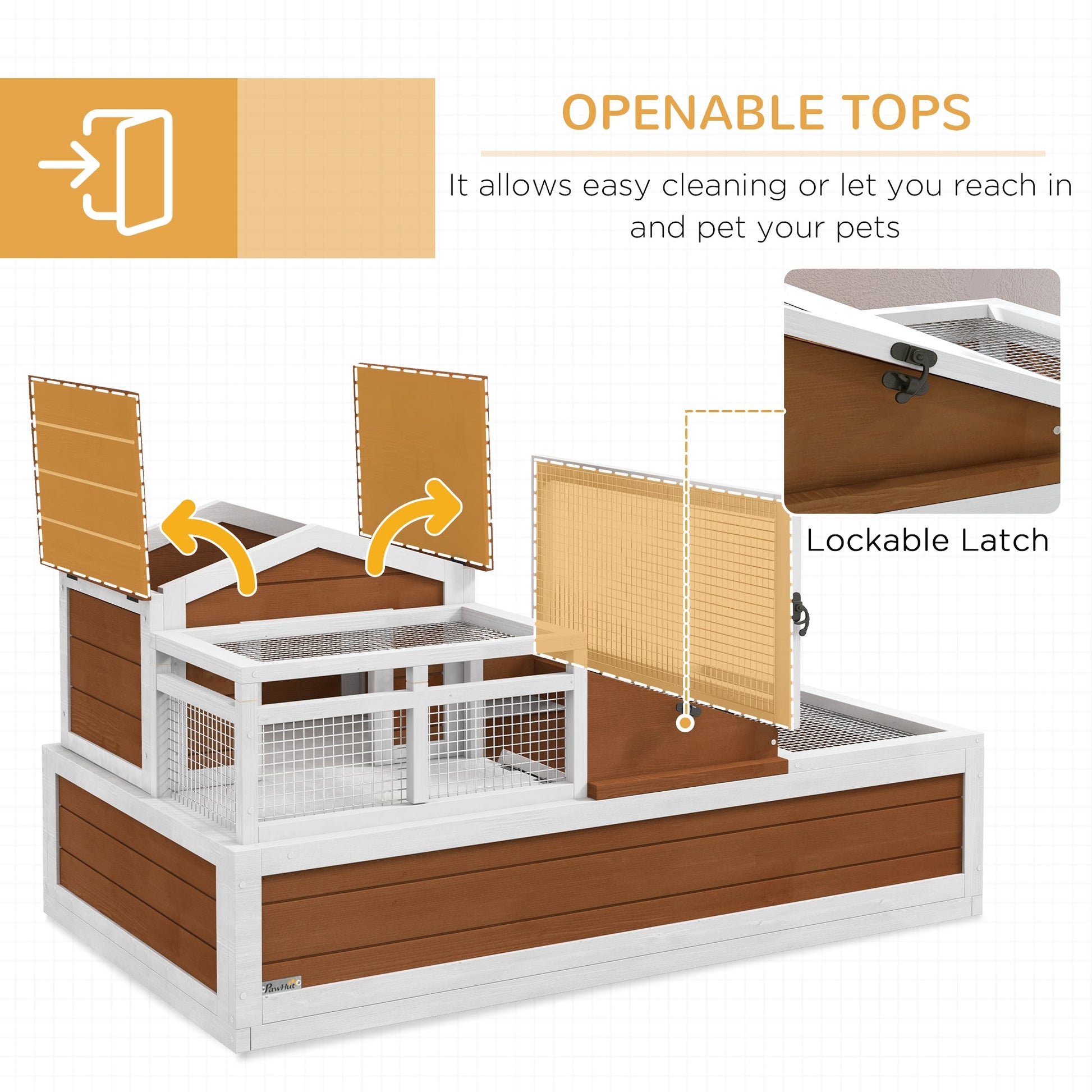 KFX-7076797 Three-Room Tortoise Habitat with Balcony and Two Stories for Indoor/Outdoor Use