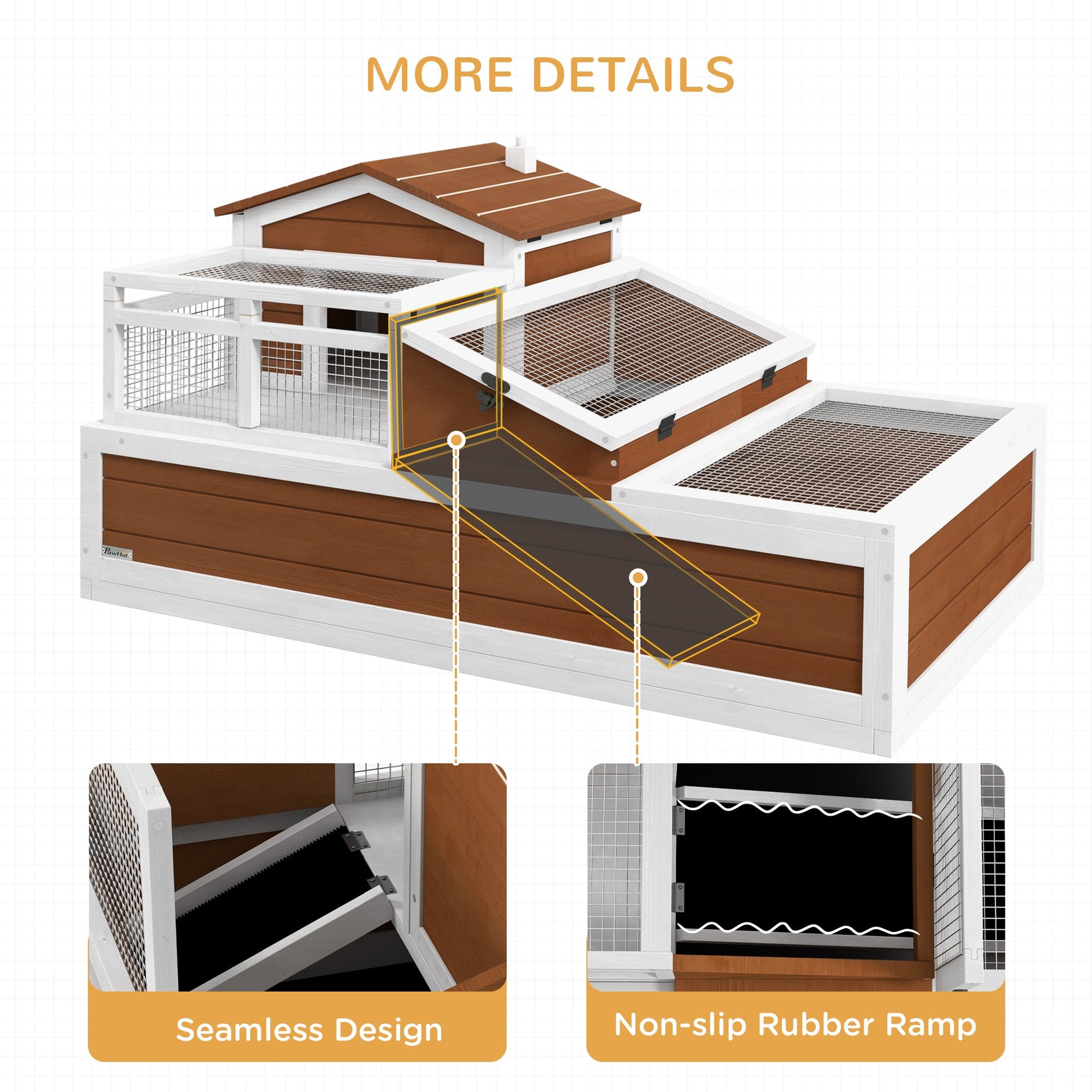 KFX-7076797 Three-Room Tortoise Habitat with Balcony and Two Stories for Indoor/Outdoor Use