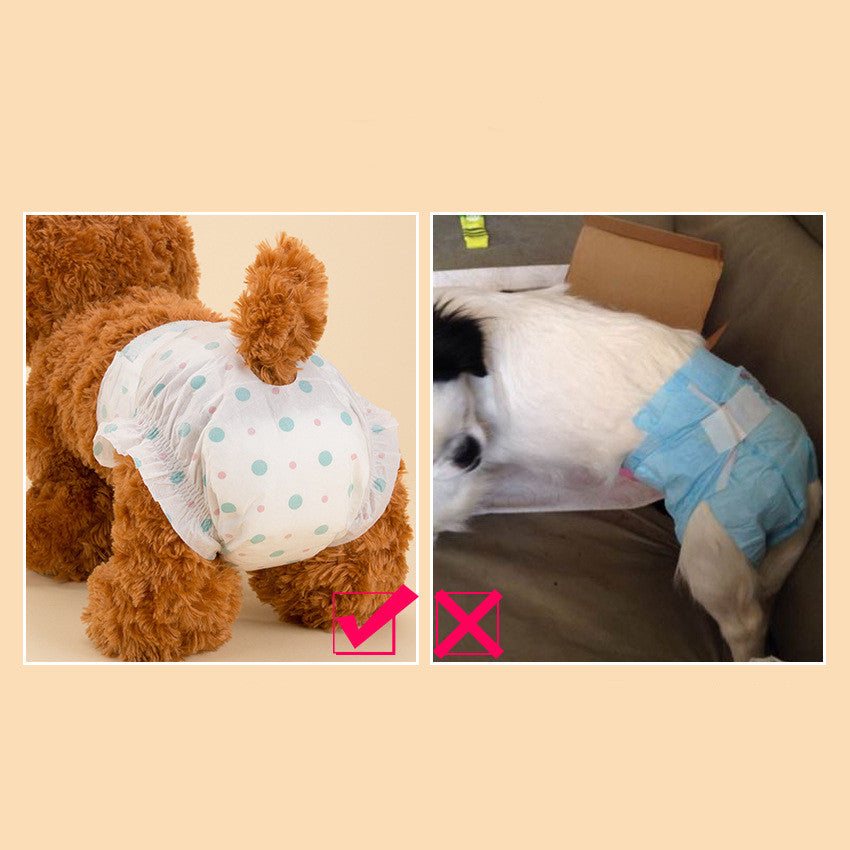 KFX-7079485 Pet Diaper Pants for Dogs - Sterile Paper, XXS to XL, 10 Pieces Per Pack
