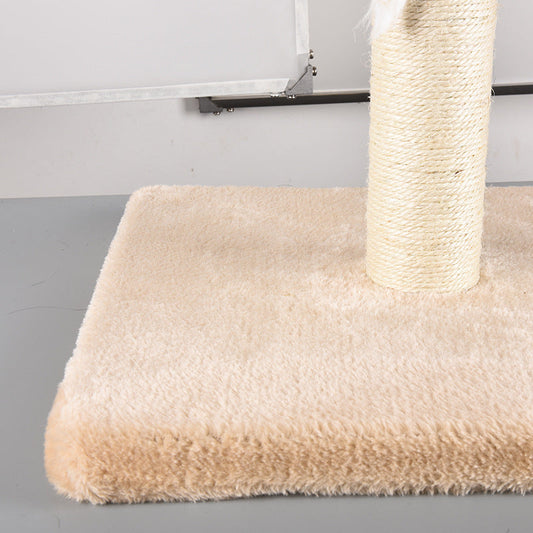 KFX-7082173 Sisal Cat Climbing Frame with Wood Base for Medium and Small Cats