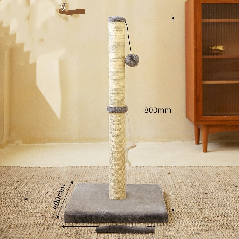 KFX-7082173 Sisal Cat Climbing Frame with Wood Base for Medium and Small Cats