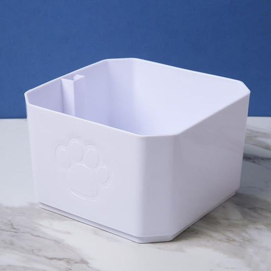 KFX-7084733 Automatic Cat and Dog Water Feeder with Filter System - White, 630g Net Weight