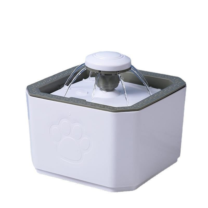 KFX-7084733 Automatic Cat and Dog Water Feeder with Filter System - White, 630g Net Weight