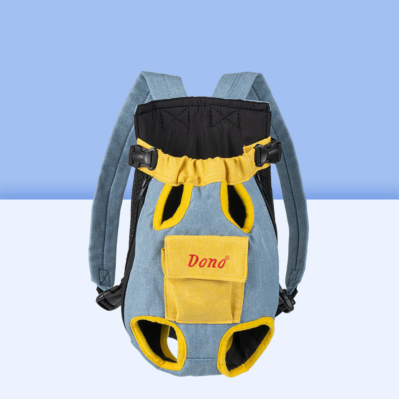 KFX-7086141 Pet Front Carrier Sling Bag for Dogs and Cats - Breathable Portable Backpack with Cross Shoulder Strap