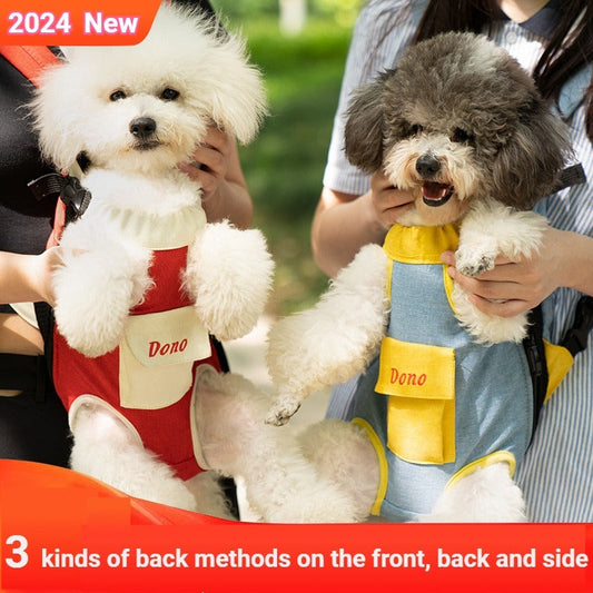 KFX-7086141 Pet Front Carrier Sling Bag for Dogs and Cats - Breathable Portable Backpack with Cross Shoulder Strap