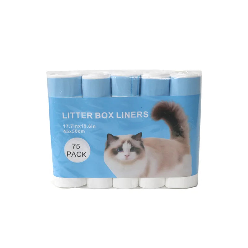 KFX-708627 Durable Tear-Resistant Cat Litter Box Liners for Easy Cleanup, Eco-Friendly Design