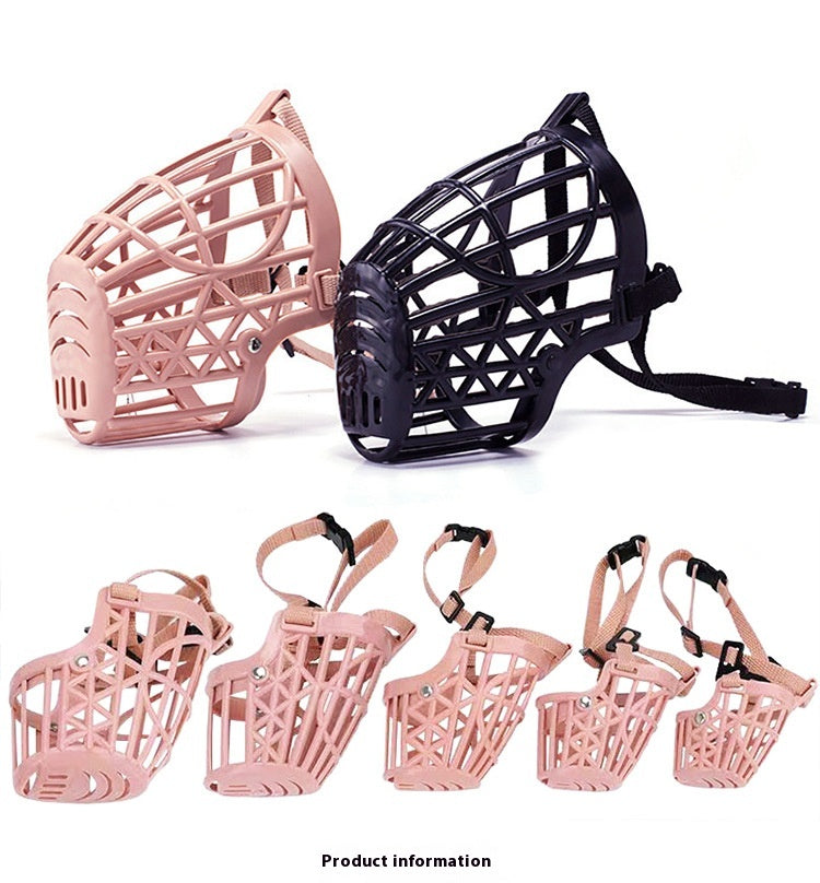 KFX-7088317 Anti-Bark and Anti-Bite Dog Muzzle for Small and Medium Pets - Nylon Strap Mouth Cover