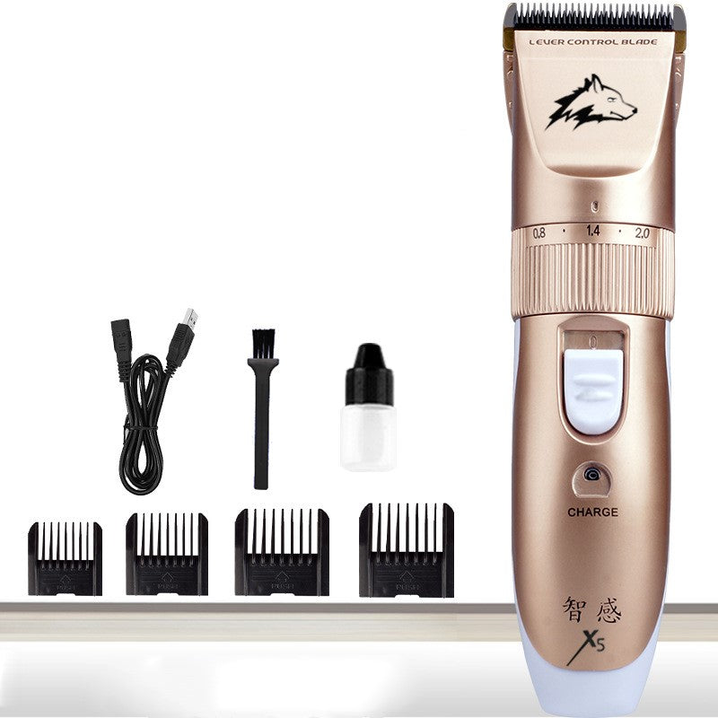 KFX-7090237 Pet Grooming Shaver with Ceramic Titanium Head and Adjustable Limit Combs