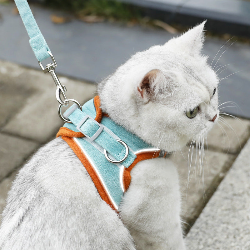 KFX-7094205 Small Dog Vest with Hand-Holding Rope - Multiple Color Options Available
