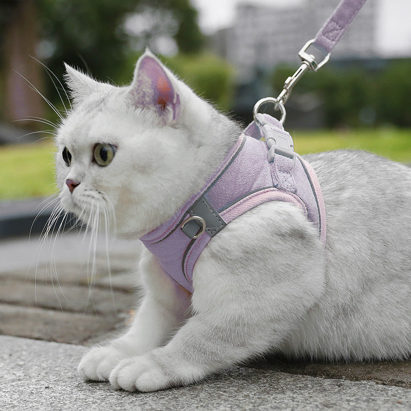 KFX-7094205 Small Dog Vest with Hand-Holding Rope - Multiple Color Options Available