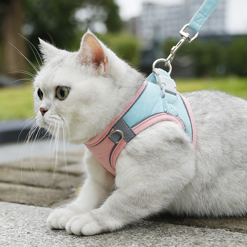 KFX-7094205 Small Dog Vest with Hand-Holding Rope - Multiple Color Options Available
