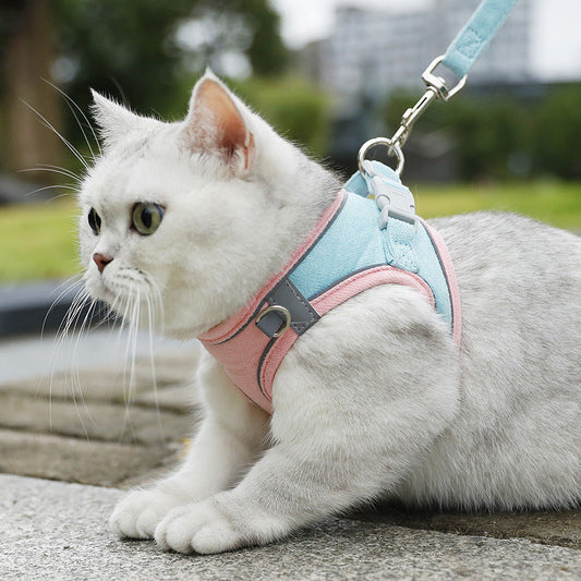 KFX-7094205 Small Dog Vest with Hand-Holding Rope - Multiple Color Options Available