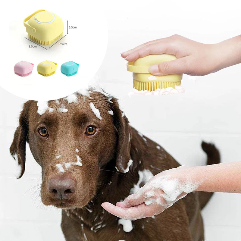 KFX-7095997 Silicone Dog Bath Massage Gloves for Gentle Grooming and Cleaning Pets