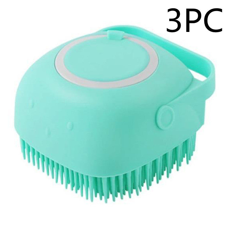 KFX-7095997 Silicone Dog Bath Massage Gloves for Gentle Grooming and Cleaning Pets
