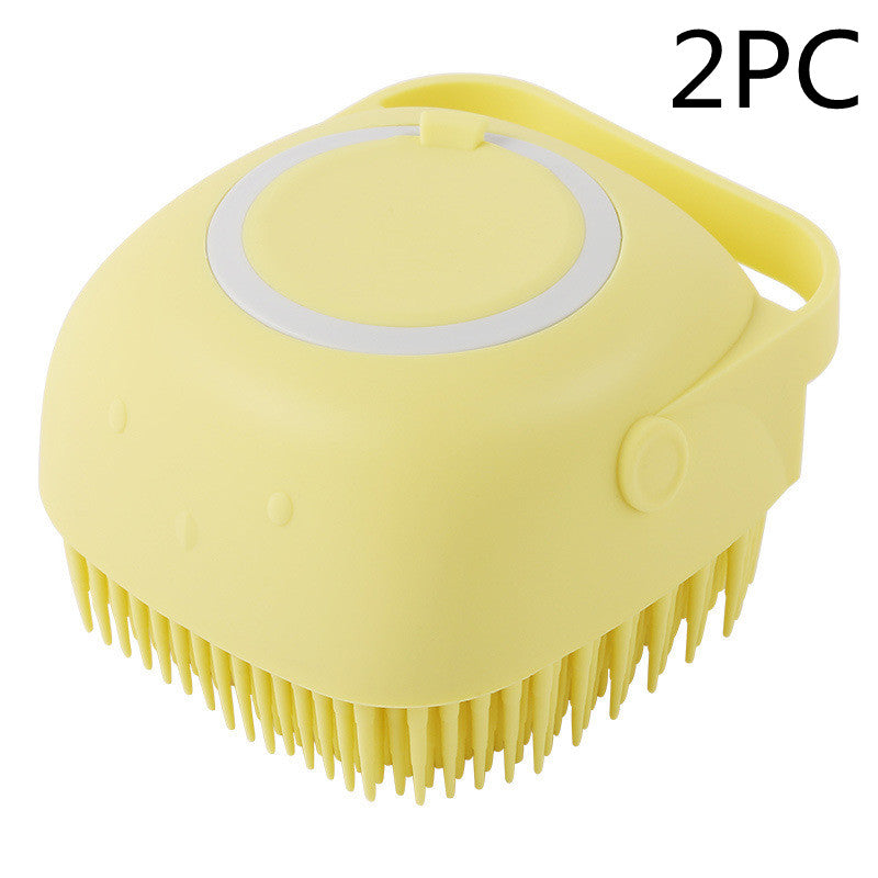 KFX-7095997 Silicone Dog Bath Massage Gloves for Gentle Grooming and Cleaning Pets