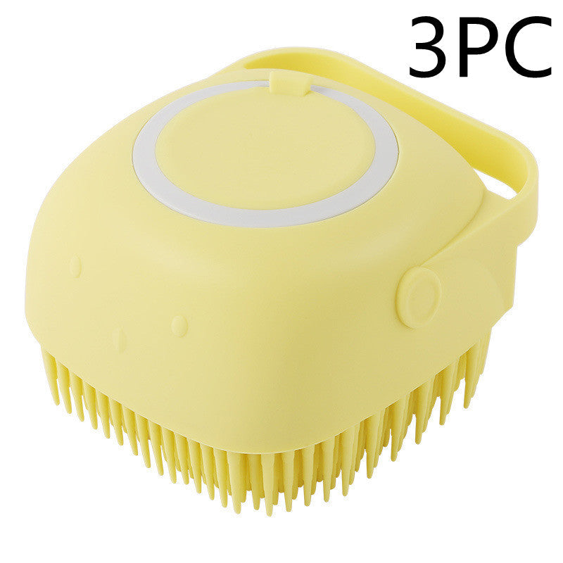 KFX-7095997 Silicone Dog Bath Massage Gloves for Gentle Grooming and Cleaning Pets
