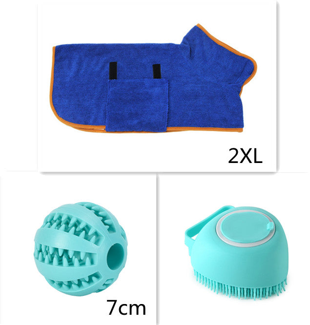 KFX-7095997 Silicone Dog Bath Massage Gloves for Gentle Grooming and Cleaning Pets