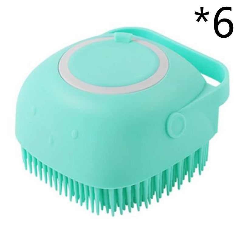 KFX-7095997 Silicone Dog Bath Massage Gloves for Gentle Grooming and Cleaning Pets