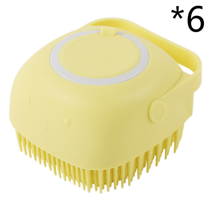 KFX-7095997 Silicone Dog Bath Massage Gloves for Gentle Grooming and Cleaning Pets