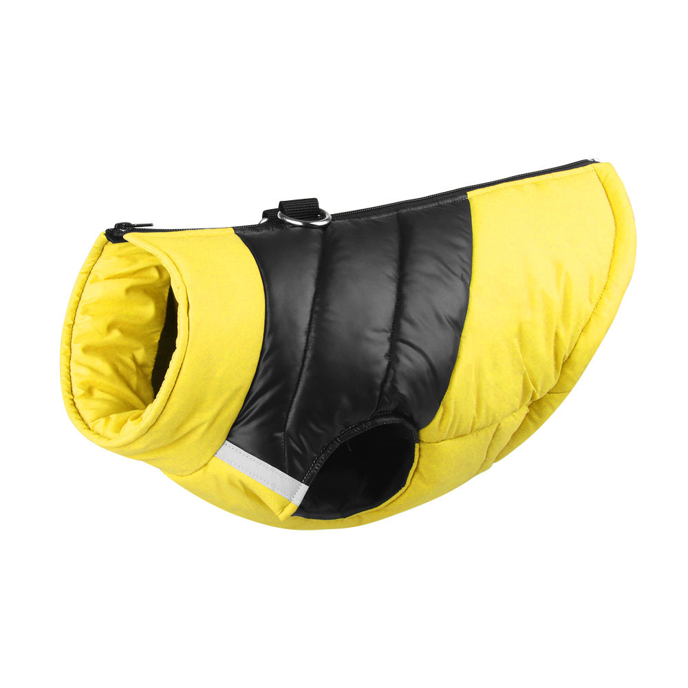 KFX-7099837 Waterproof Dog Padded Vest Zipper Jacket Coat for Small to Large Dogs