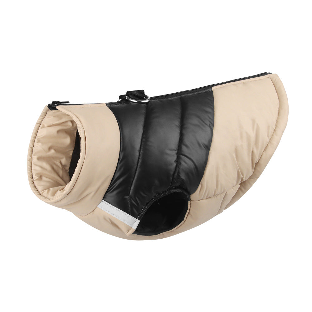 KFX-7099837 Waterproof Dog Padded Vest Zipper Jacket Coat for Small to Large Dogs