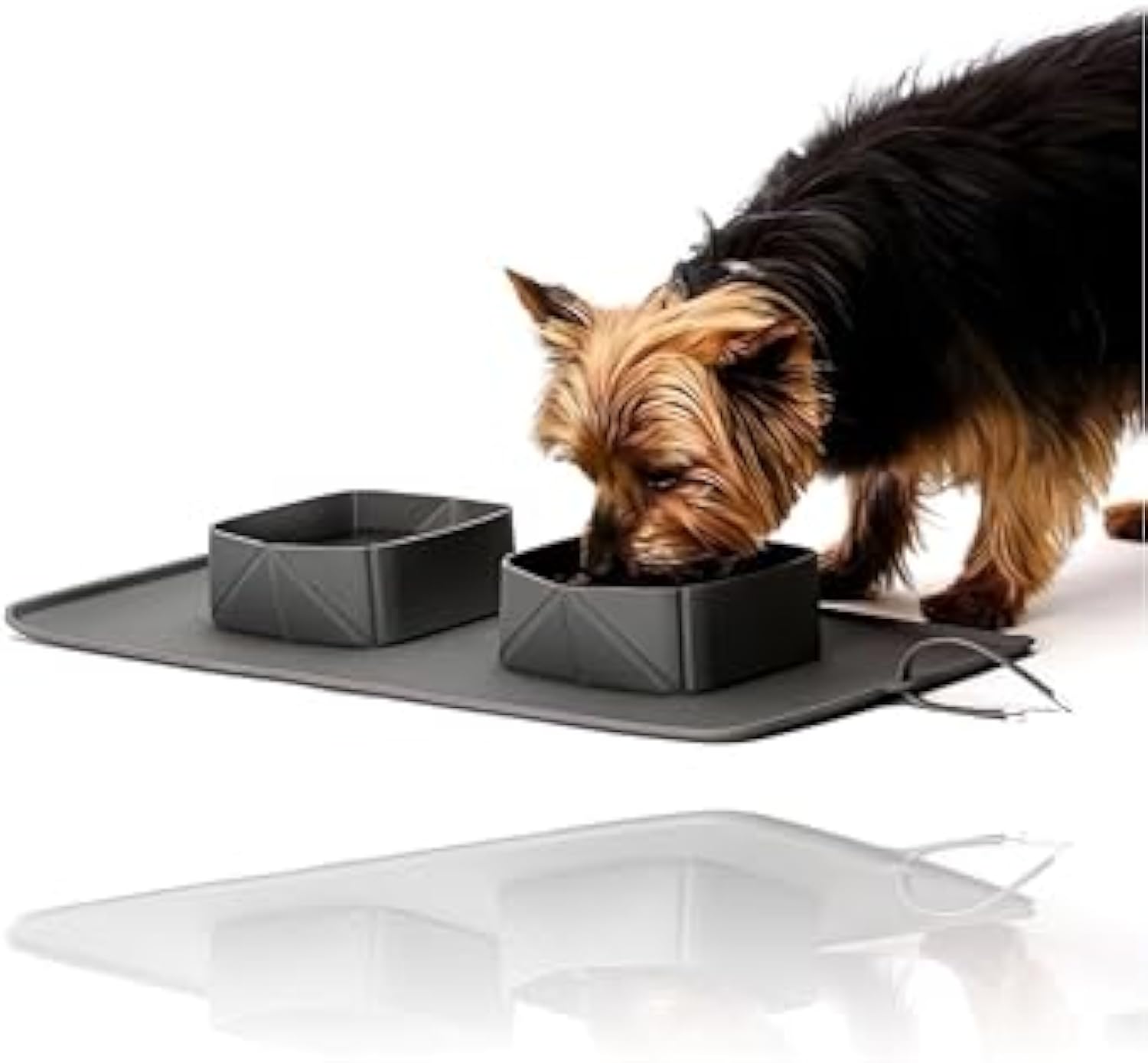KFX-7101629 Portable Collapsible Silicone Pet Bowls for Dogs and Cats - Lightweight Travel Feeding Dishes