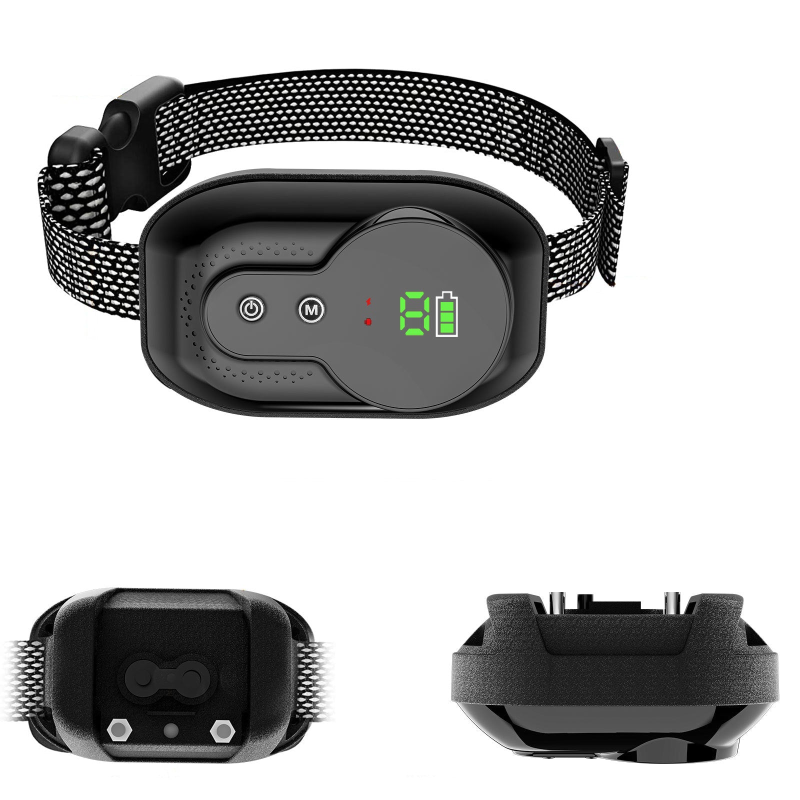 KFX-7102141 Intelligent Waterproof Dog Collar with Sound, Vibration, and Electric Shock Modes