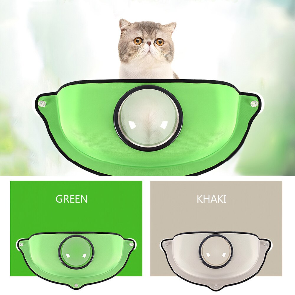 KFX-7107517 Cat Window Sill Hammock with Suction Cups - Elevated Bed for Relaxation and Sunbathing
