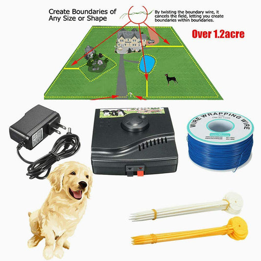 KFX-7109181 Wireless Pet Containment System with Rechargeable Collar and Training Flags
