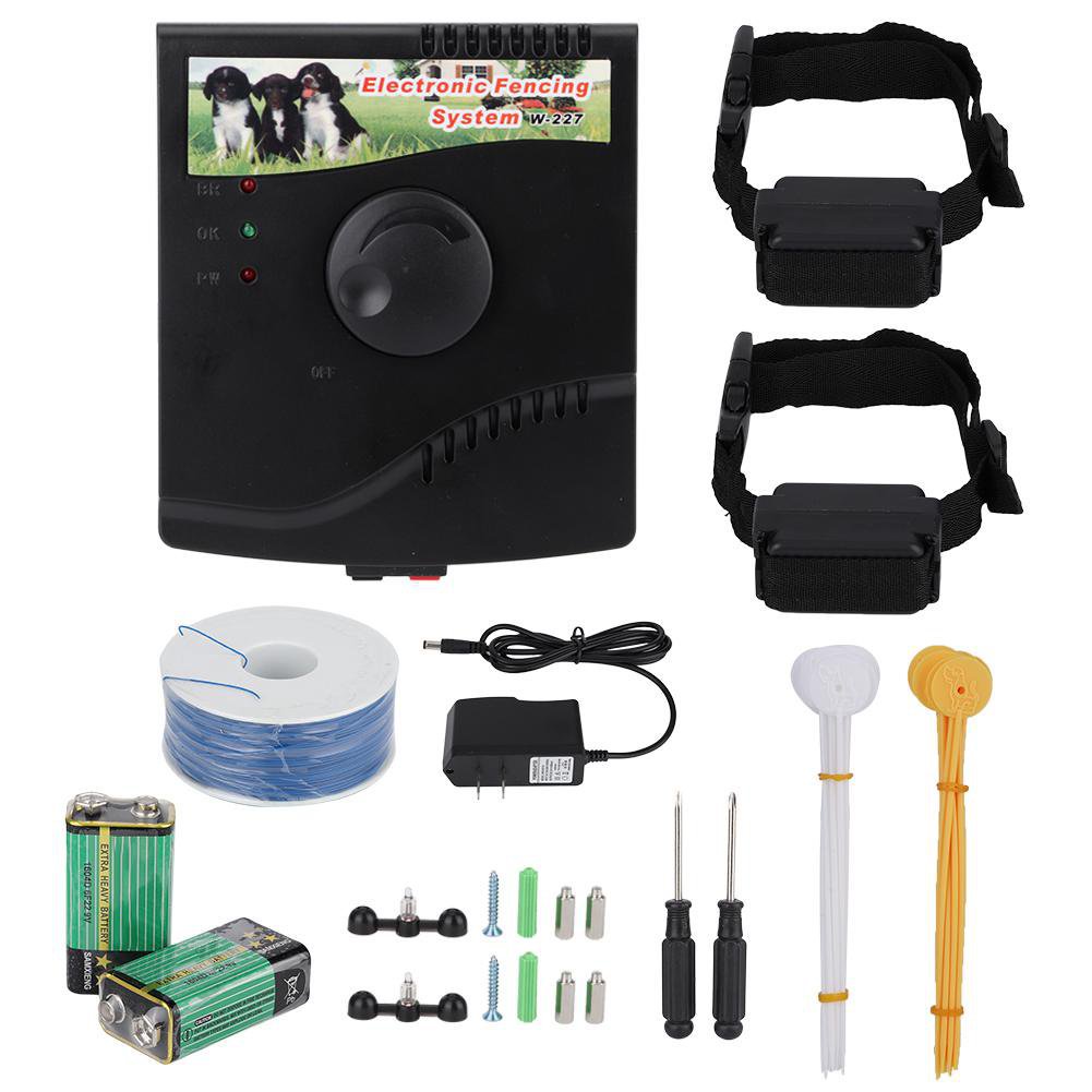 KFX-7109181 Wireless Pet Containment System with Rechargeable Collar and Training Flags