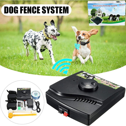 KFX-7109181 Wireless Pet Containment System with Rechargeable Collar and Training Flags