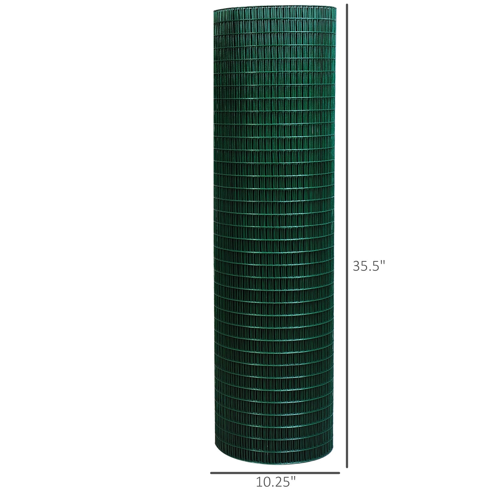 KFX-7109565 PVC Coated Steel Wire Mesh Fencing for Poultry, Gardens, and Small Animals - 98 ft x 35.5 in