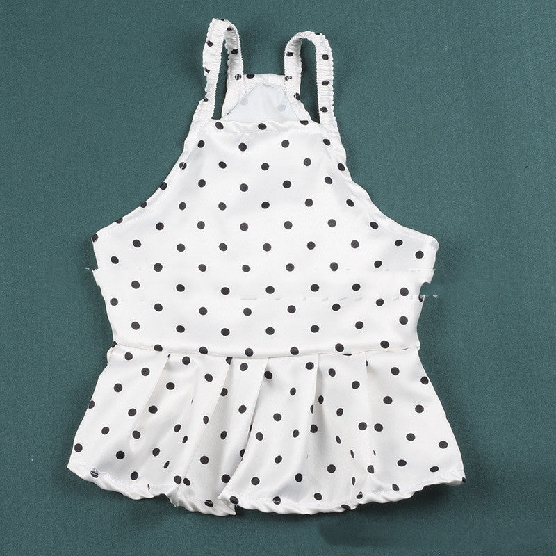 KFX-7113277 Spring and Summer Casual Thin Suspender Dress for Pets with Hairband, Sizes S-5XL