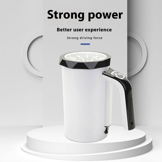 KFX-7113533 Automatic Pet Foot Washing Cup - USB Rechargeable Silicone Cleaner for Dogs - Available in White Blue and White Black