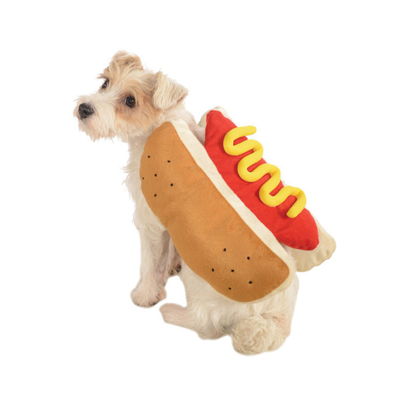 KFX-7114045 Cozy Cotton Pet Hot Dog Costume for Dogs and Cats in Three Sizes