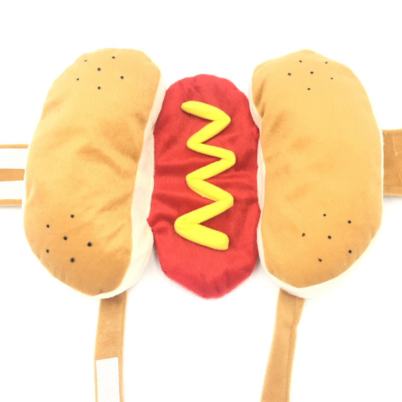 KFX-7114045 Cozy Cotton Pet Hot Dog Costume for Dogs and Cats in Three Sizes