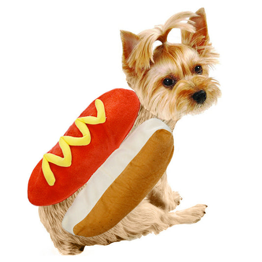 KFX-7114045 Cozy Cotton Pet Hot Dog Costume for Dogs and Cats in Three Sizes