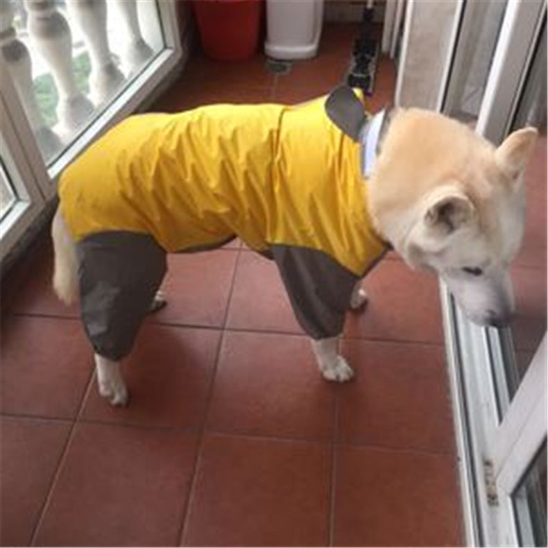 KFX-7115837 All-Weather PU Raincoat for Dogs