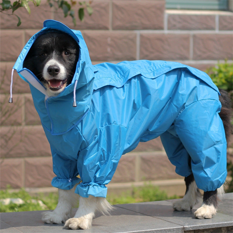 KFX-7115837 All-Weather PU Raincoat for Dogs