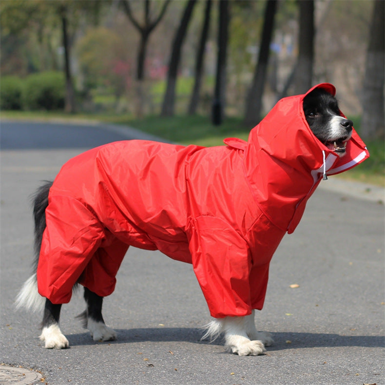KFX-7115837 All-Weather PU Raincoat for Dogs