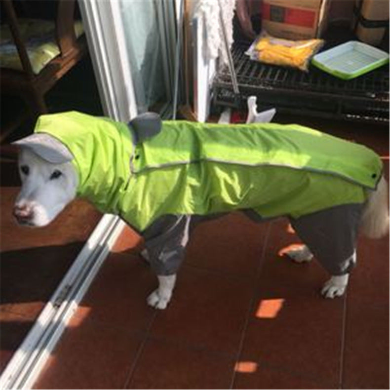 KFX-7115837 All-Weather PU Raincoat for Dogs